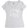 bear Women's Triblend Scoop T-shirt