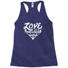 love is a four legged word Racerback Tank