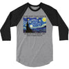 Vincent Van Gogh The Starry Night 3/4 Sleeve Shirt