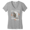 dragons are a girl's best frien Women's V-Neck T-Shirt