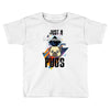 who loves pugs Toddler T-shirt