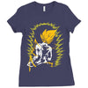 Super Saiyan Vegeta Ladies Fitted T-Shirt