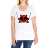deadpool cartoon Ladies Curvy T-Shirt