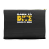 born to dive forced to work Accessory Pouches