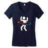 portal hula hooping with portals Women's V-Neck T-Shirt