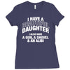 i have a beautiful daughter Ladies Fitted T-Shirt