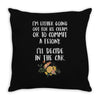 ice cream or a felony Throw Pillow