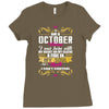 i am a october women Ladies Fitted T-Shirt