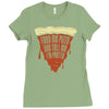 feed me pizza tell me i'm pretty Ladies Fitted T-Shirt