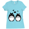 totoro Ladies Fitted T-Shirt