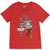 volcano head V-Neck Tee