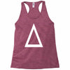 prism a triangle design graphic baseball jersey Racerback Tank