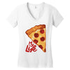 pizza my life Women's V-Neck T-Shirt