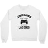 video games dont make me vidlent lag does Crewneck Sweatshirt