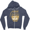 make coffee not war Zipper Hoodie