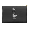 beard length chart funny professor grandpa mustache humor Accessory Pouches