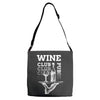 Wine Club Adjustable Strap Totes