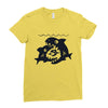 big shark little fish Ladies Fitted T-Shirt
