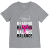 Reading Yoga Wine Balance V-Neck Tee