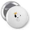Crown Snoopy Pin-back button