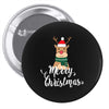 merry cristmas reindeer Pin-back button