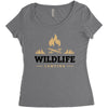 Wildlife Camping Women's Triblend Scoop T-shirt
