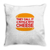 royale with cheese Throw Pillow