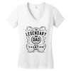 The Legendary Dad World Champion Women's V-Neck T-Shirt