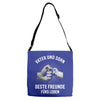 vater und sohn Adjustable Strap Totes