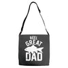 reel great dad Adjustable Strap Totes