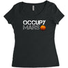 elon musk occupy mars Women's Triblend Scoop T-shirt