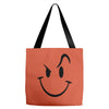 evil acid house smiley smily face mens t shirt Tote Bags