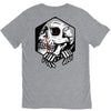skull hexagon V-Neck Tee