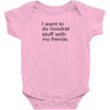 hoodrat stuff with my friends Baby Onesie