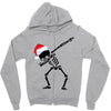 skeleton dabbing christmas Zipper Hoodie