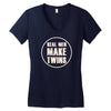real men make twins Women's V-Neck T-Shirt