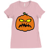 pumpkin zombie Ladies Fitted T-Shirt