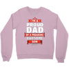 proud dad son Crewneck Sweatshirt