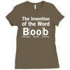 invention of the word boob Ladies Fitted T-Shirt