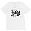 Proud To Wear Pink V-Neck Tee