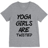 yoga girls are twisted V-Neck Tee