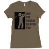 may the course be with you Ladies Fitted T-Shirt