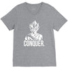 conquer   super saiyan goku V-Neck Tee