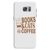 books and cats and coffee Samsung Galaxy S7