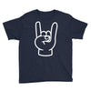 rock and roll throwing horns Youth Tee