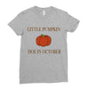 due in october Ladies Fitted T-Shirt