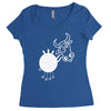 crazy cow Women's Triblend Scoop T-shirt