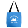 pro cow tipper tipping funny Tote Bags