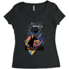 who loves doberman Women's Triblend Scoop T-shirt
