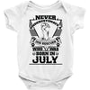 Never Underestimate Dog Rescuer Who Was Born July Baby Onesie